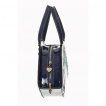 Sac à main rétro Banned bleu en forme de queud de paon