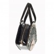 Sac à main rétro Banned noir en forme de queud de paon