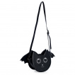 Sac bandoulire chat noir  ailes de chauve-souris - BANNED