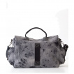 Sac bandoulire en coton vieilli gris 