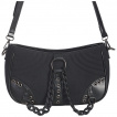 Sac bandoulire  large chaine noire et tissu coton - Banned