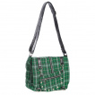 Sac bandoulière punk-rock Banned à tartan vert