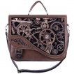 Sac bandoulire steampunk BROWN MECHANISM - Restyle