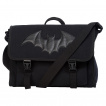 Sac cartable noir à motif chauve-souris