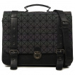 Sac cartable noir à motif prisme holographique