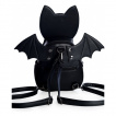Sac à dos en forme de chat noir à ailes de vampire - BANNED