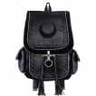 Sac à dos gothique à lune noire renversée et lanières - Restyle