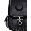 Sac à dos gothique à lune noire renversée et lanières - Restyle
