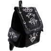 Sac  dos gothique runes lunaires blanches - Restyle