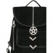 Sac à dos gothique suédine à pentacle BLAIRE SUEDE - Restyle