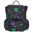 Sac  dos noir  chats extra-terrestres violets et verts - Banned