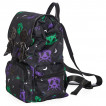 Sac  dos noir  chats extra-terrestres violets et verts - Banned
