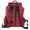 Sac à dos punk-rock tartan rouge - Banned