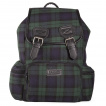 Sac  dos punk-rock tartan vert - Banned