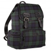 Sac à dos punk-rock tartan vert - Banned
