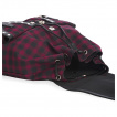 Sac  dos rock tartan rouge bordeaux  rivets - Banned