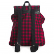 Sac  dos rock tartan rouge et noir  rivets - Banned