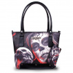 Sac  main bandoulire + Porte-monnaie  crane et calavera 