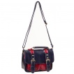 Sac  main Banned bleu marine et rouge style cartable modle 