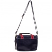 Sac à main Banned bleu marine et rouge style cartable modèle