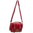 Sac  main Banned rouge et marron style cartable modle 