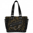 Sac à main camouflage militaire à menottes et rivets - Banned