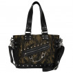 Sac à main camouflage militaire à menottes et rivets - Banned