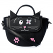 Sac  main chat bagarreur  oeil pansement 