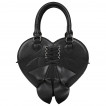 Sac à main coeur gothique glamour noir à ailes de chauve-souris - Banned