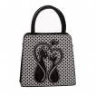 Sac à main à couple de chats noirs amoureux - Banned
