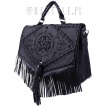 Sac  main gothique franges et pentacle BOHO WITCH BAG - Restyle