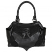 Sac à main gothique noir à chauve-souris et petit ruban - Banned
