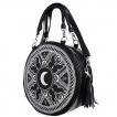 Sac  main gothique rond HENNA WHITE ROUND BAG - Restyle