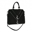 Sac  main gothique sudine DOUBLE ZIPPED MOON - Restyle