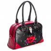 Sac  main  motif bouteille de poison et fleurs - Banned