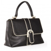 Sac  main noir bordures blanches rtro-vintage - BANNED