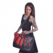 Sac  main noir et rouge  poing amricain HARLEY BAG - Poizen Industries