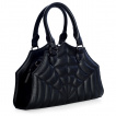 Sac à main noir gaufré style toile d'araignée - Banned