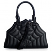 Sac à main noir gaufré style toile d'araignée - Banned