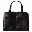 Sac à main noir style peau de reptile - Banned