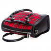 Sac  main punk-rock similicuir  tartan rouge - Banned