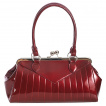 Sac  main rtro bordeaux  lignes en surpiqre MAGGIE MAY - Banned