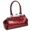 Sac  main rtro bordeaux  lignes en surpiqre MAGGIE MAY - Banned