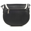Sac a main similicuir noir style Rococo à noeud papillon
