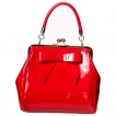 Sac  main similicuir rouge 