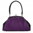 Sac à main similicuir violet et noir à chauve-souris - Banned