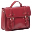Sac à main style cartable bordeaux