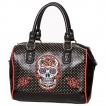 Sac  main sugar skull noir  pois - Banned