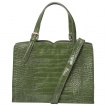 Sac à main vert style peau de reptile - Banned