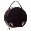 Sac à main vintage rond fleuri